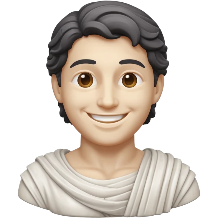 escultura griega feliz emoji