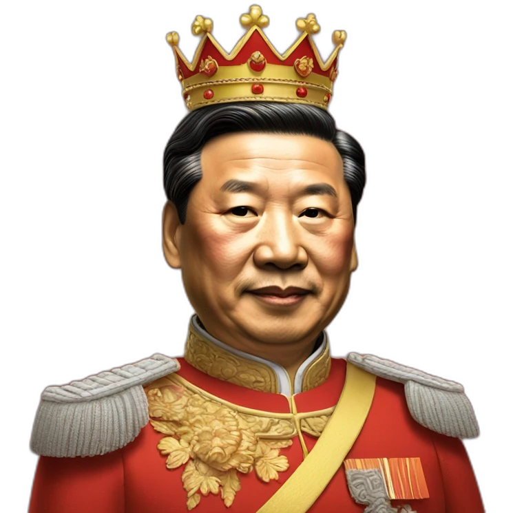 Xi Jinping wearing a crown emoji