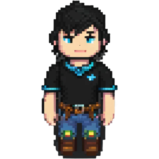 Roblox avatar in pixel art style emoji