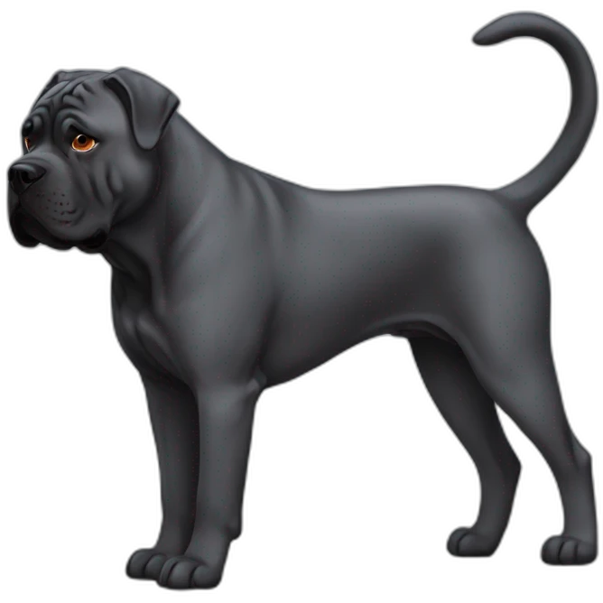 Dog Cane Corso full-height emoji