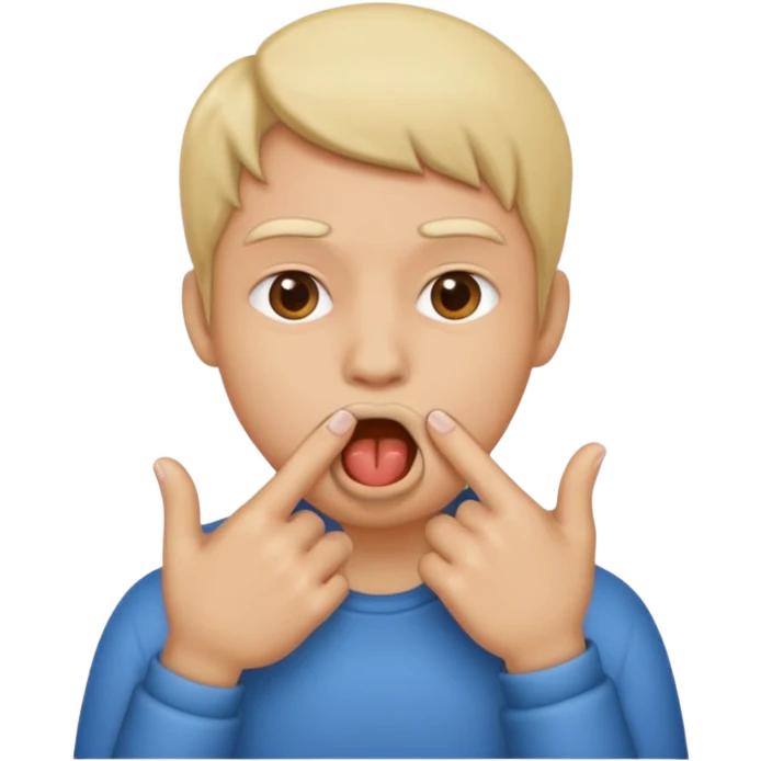 You have to put two fingers in your mouth to throw up.  emoji
