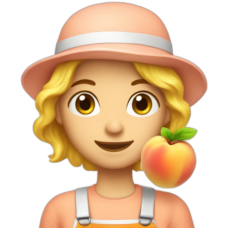 cleaning peach emoji
