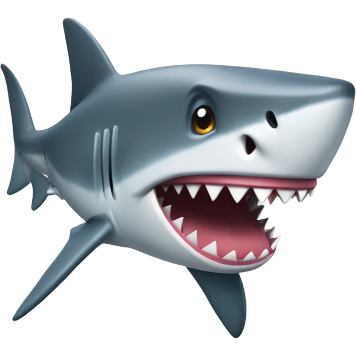 Shark holding bomb emoji