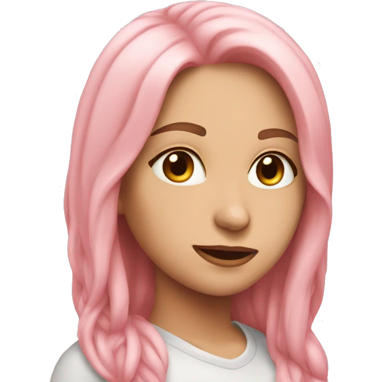 Розовый  emoji