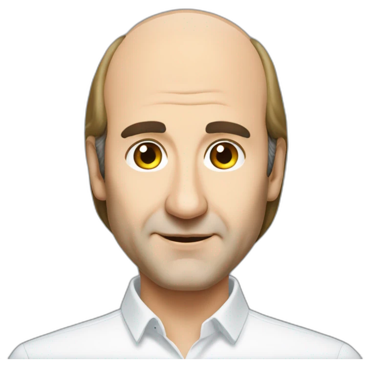 Xavier Niel from Free face big nose balding emoji