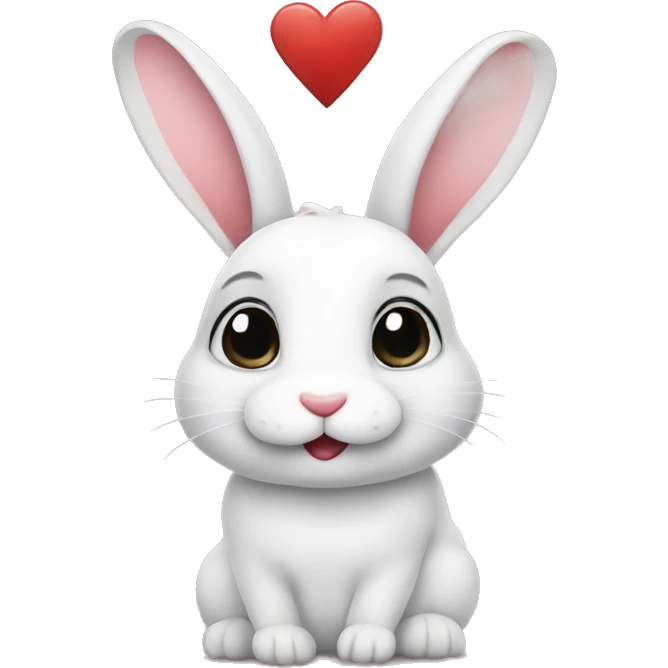 rabbit in love emoji