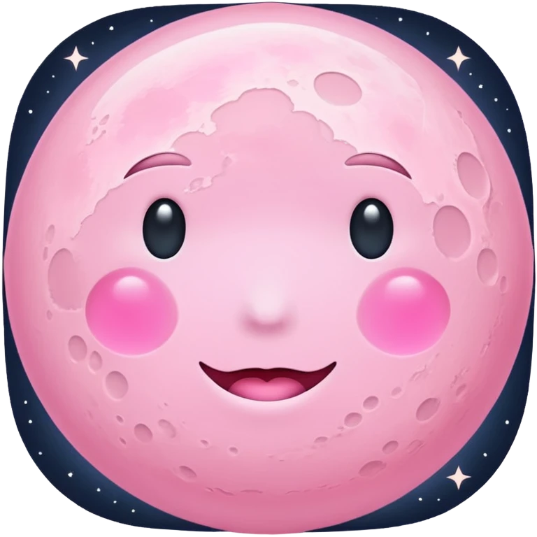 pastel pink moon emoji