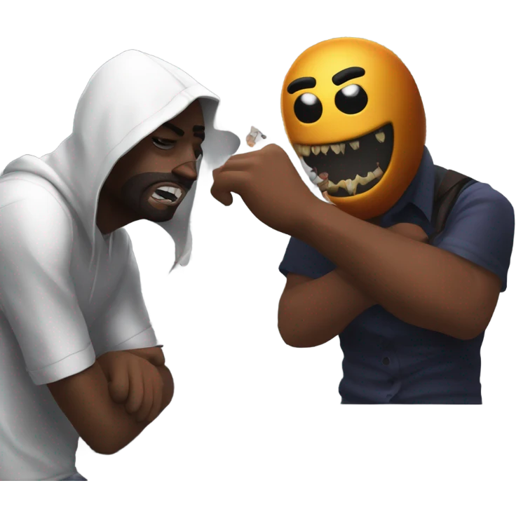 Among Us hitting the gritty with Gregory fnaf emoji