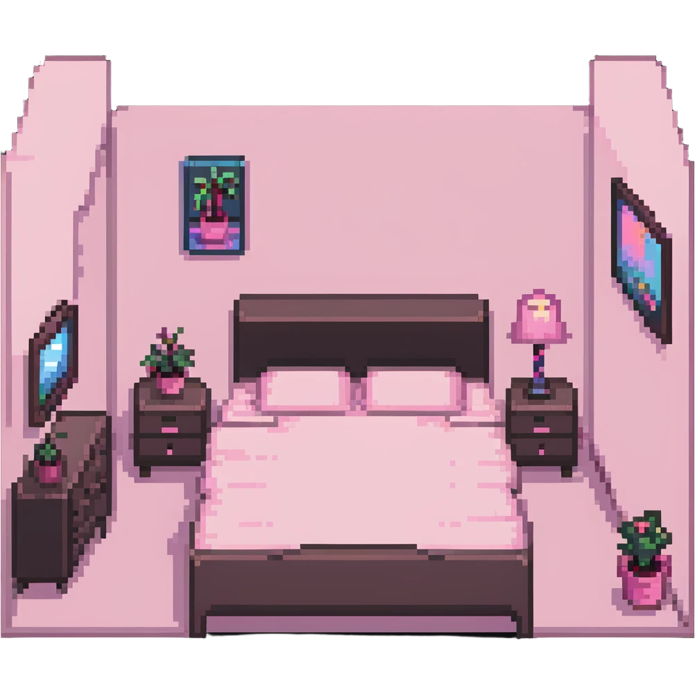 pink aesthetic bedroom emoji