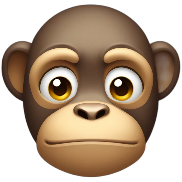Sad monkey emoji