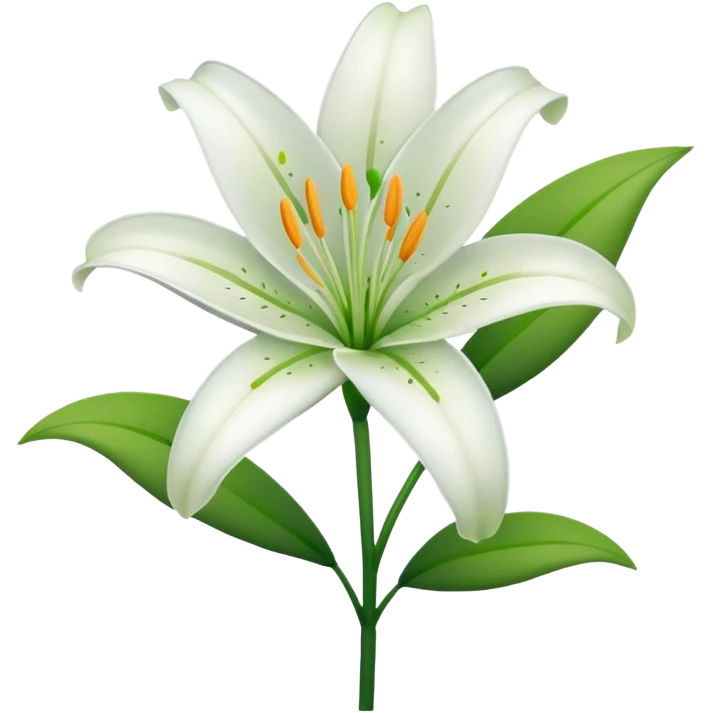 Lily flower emoji