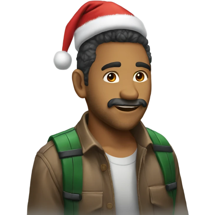 Dino navideño emoji