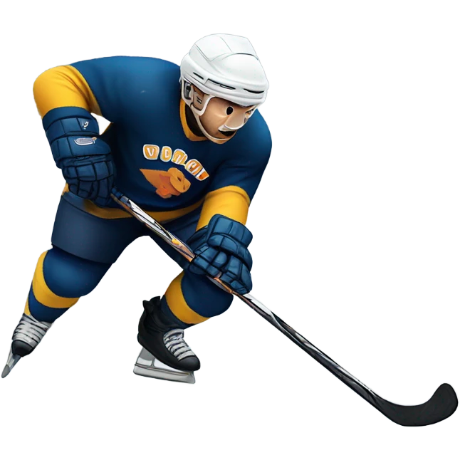 Hockey player scoring  emoji