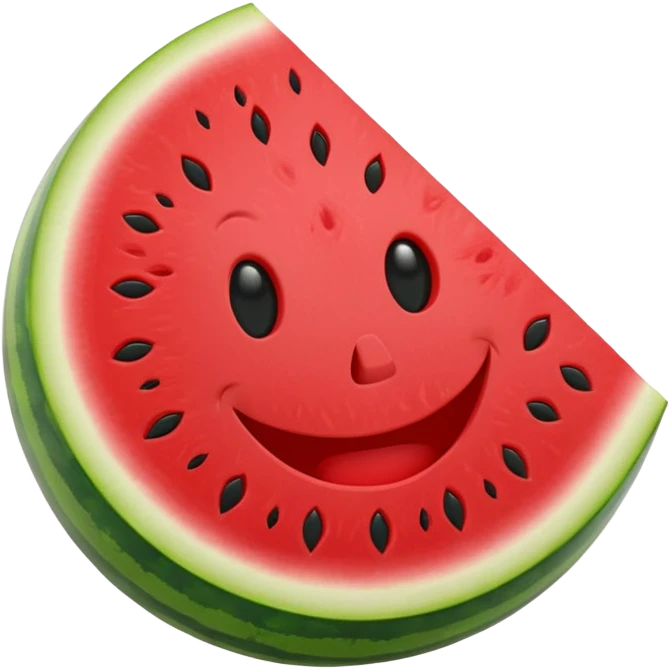 watermelon smile emoji