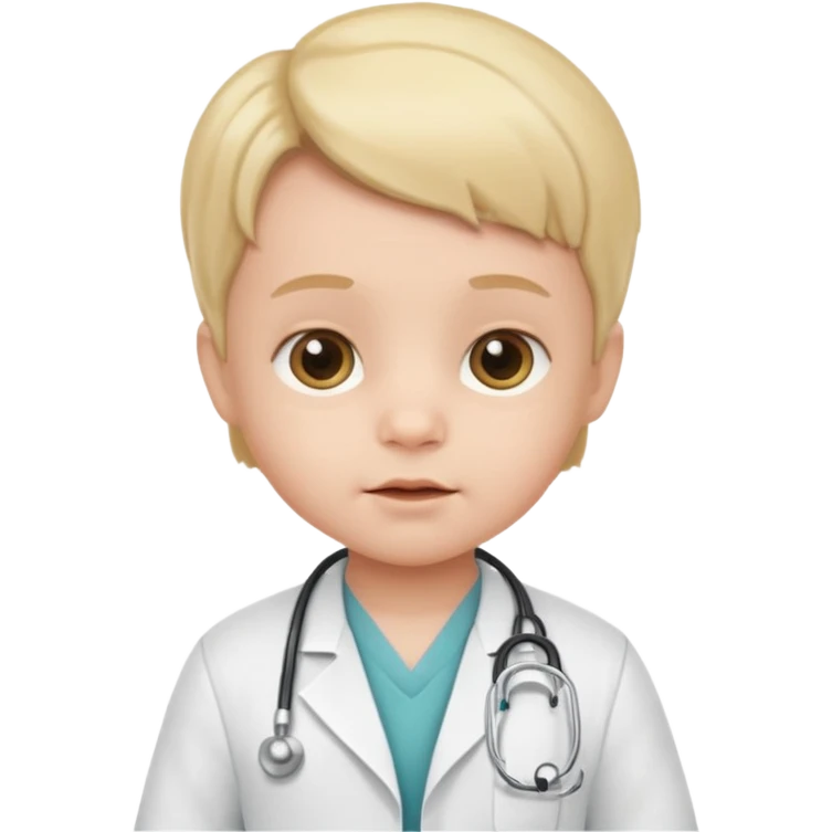 baby dressed as a doctor emoji