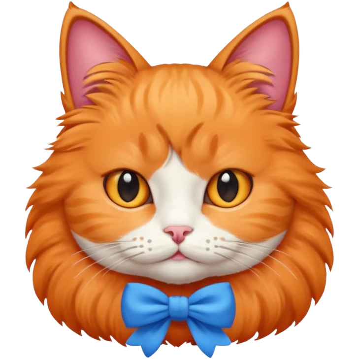 Cat wearing bow emoji