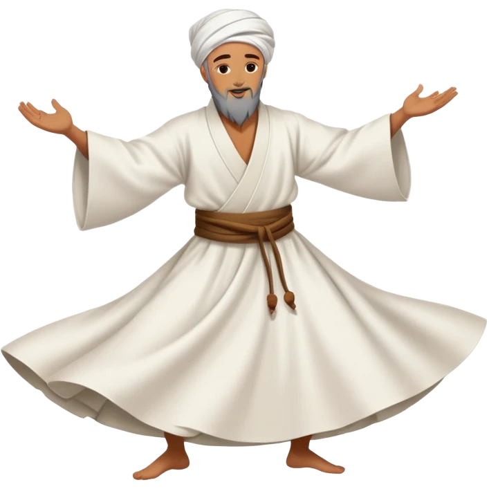 A sufi whirling dervish emoji