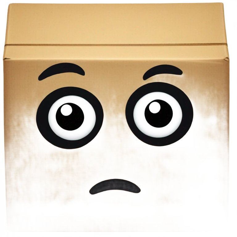 A box with (black oval Kirby eyes) emoji