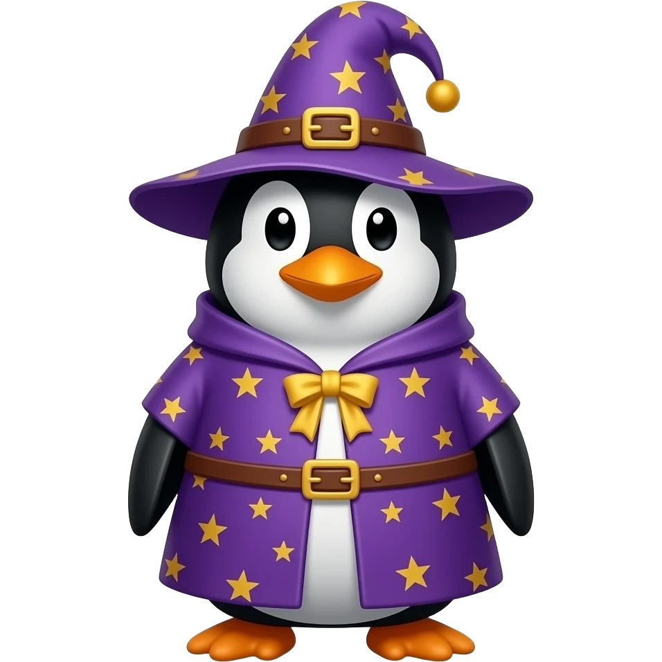 Penguin Wizard emoji
