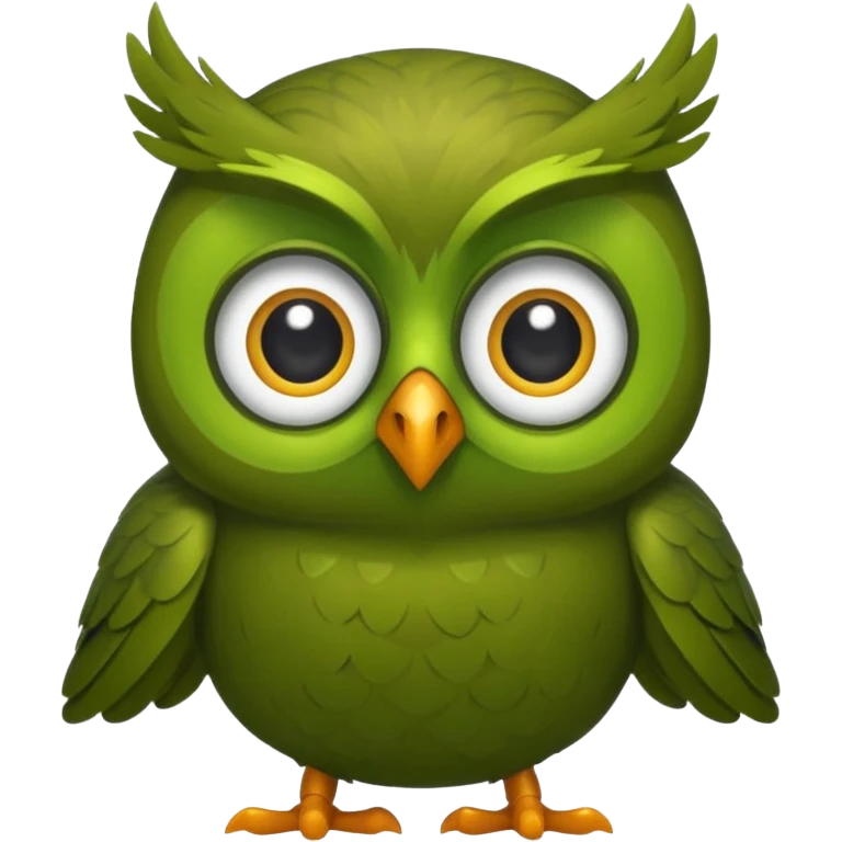 Duolingo green owl emoji