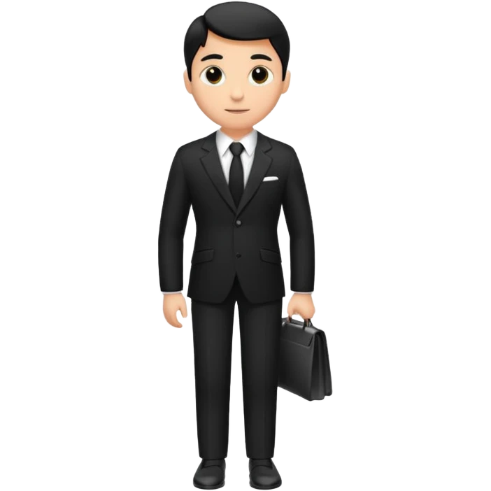 Black suit  emoji