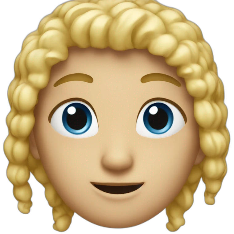 Chat bleue emoji