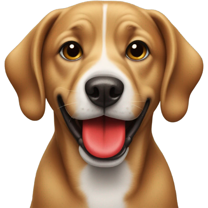Dog with lipstick emoji