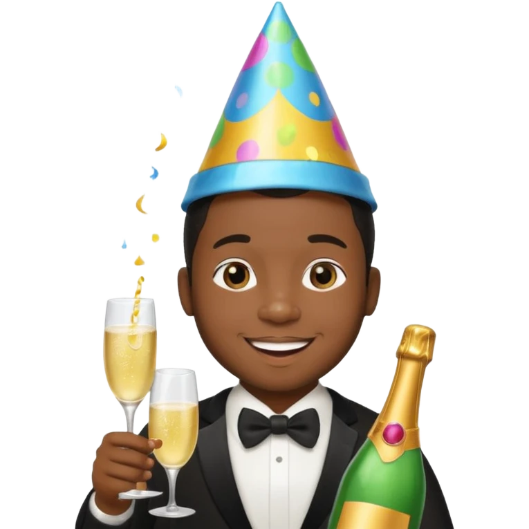 do an emoji of a black guy with baby oil and dyddys parti emoji