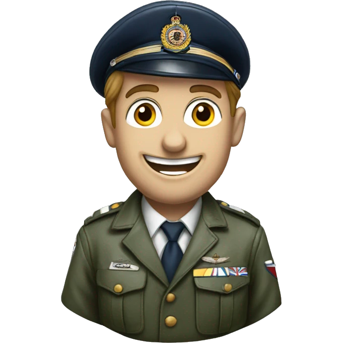 Royal Air force pilot in a spitfire emoji