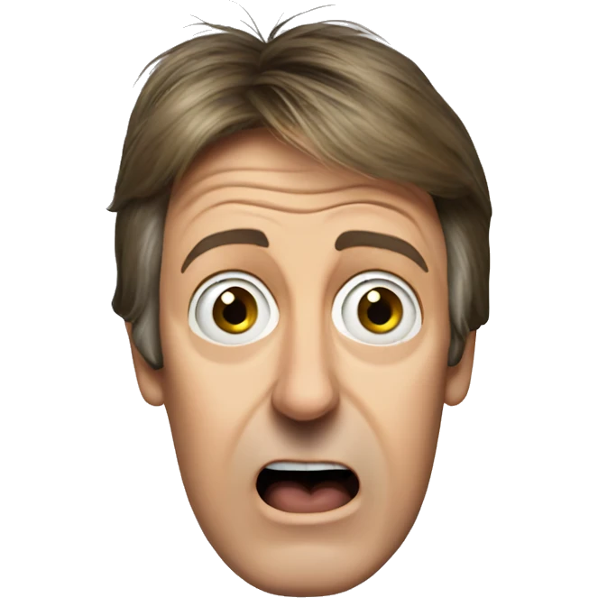 Paul McCartney surprised emoji