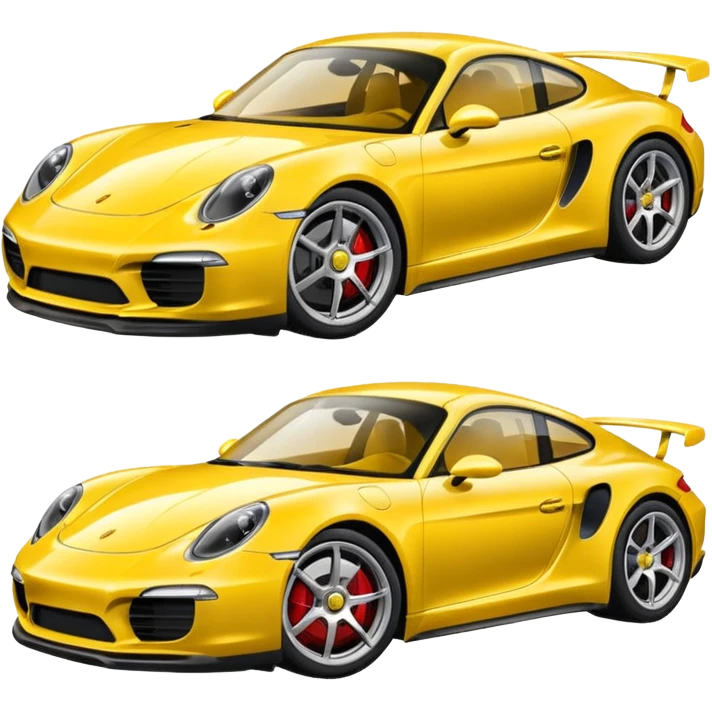 Yellow Porsche emoji