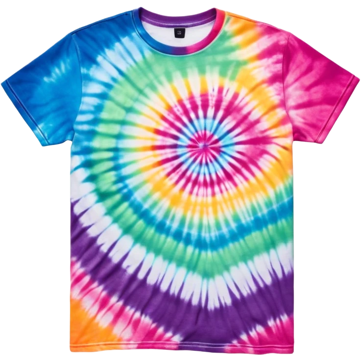 tie-dye graphic tee shirt emoji