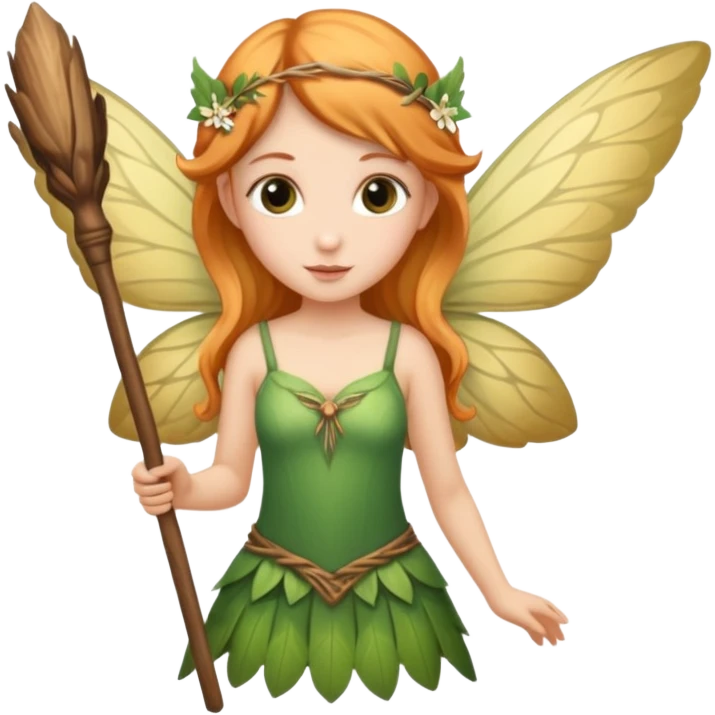 Fairy with a stick emoji