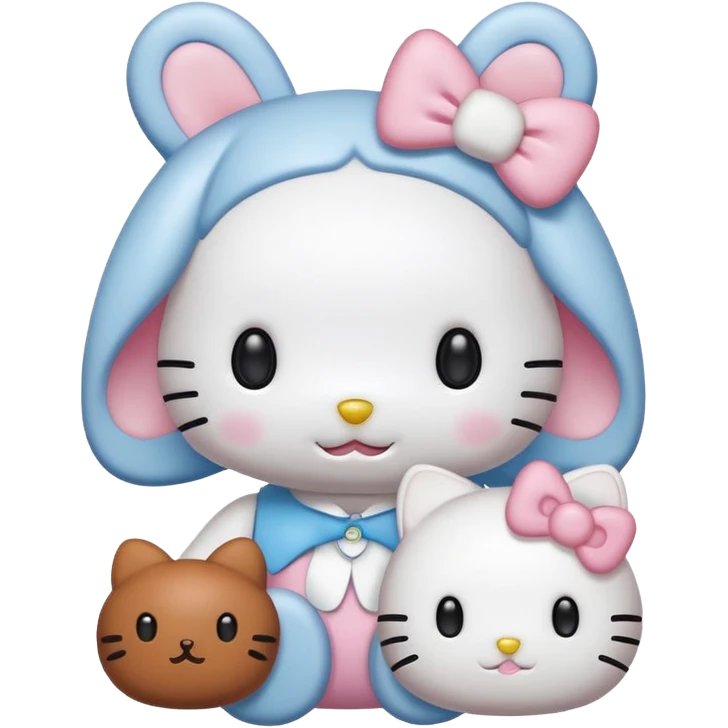 Hello kitty mit cinnamoroll  emoji
