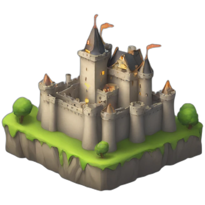 castle with lasers emoji