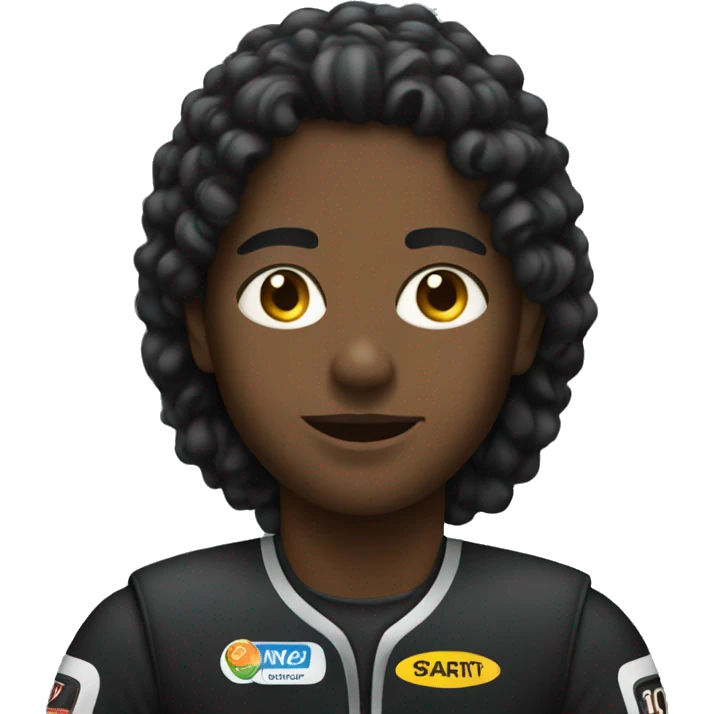 Black race car emoji