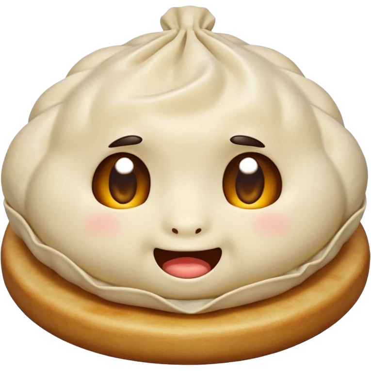 Dumpling with drool face emoji