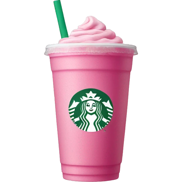 Pink drink Starbucks emoji