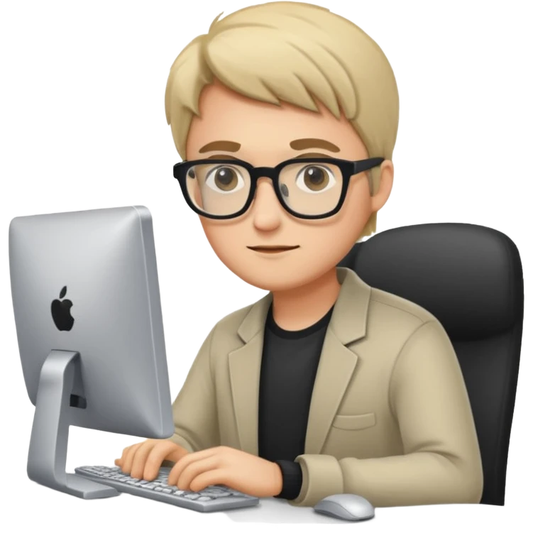 graphic designer with computer emoji