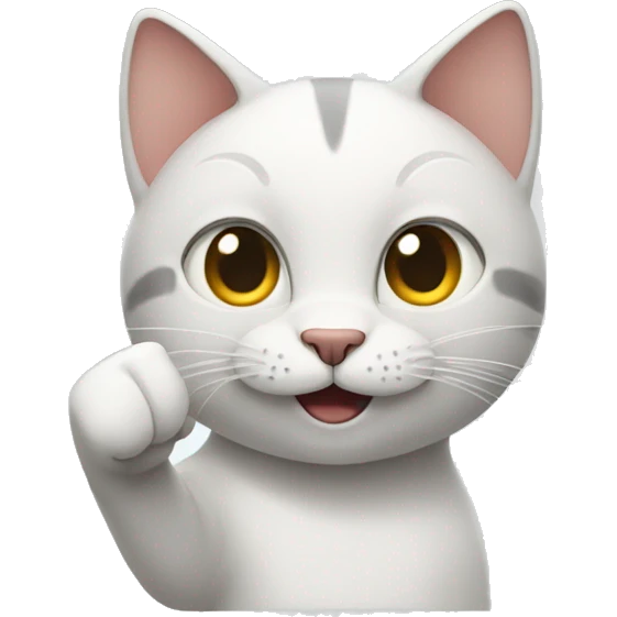 cat showing thumbs up emoji