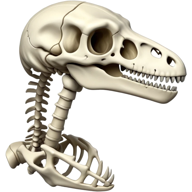 Dinosaur skeleton emoji