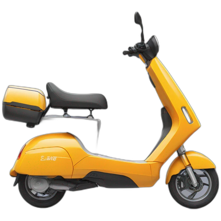 Electric scooter with color code 311c emoji