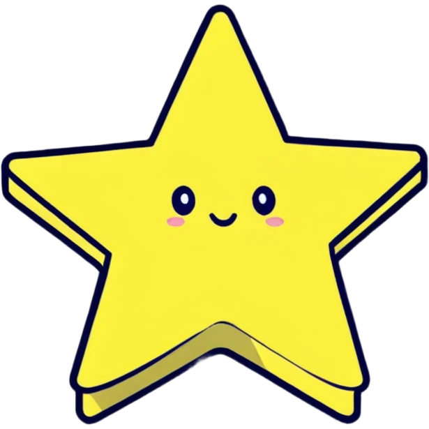 star-shaped sticky note emoji