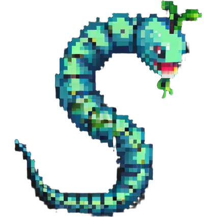 colorful worm emoji