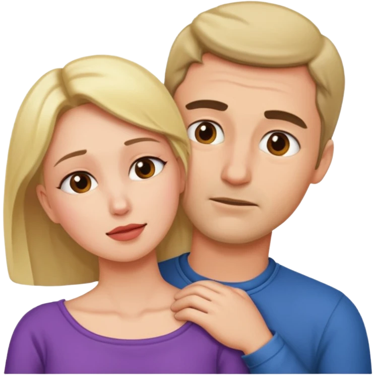 Une homme possessif qui essaye d’attraper le cou de sa femme emoji