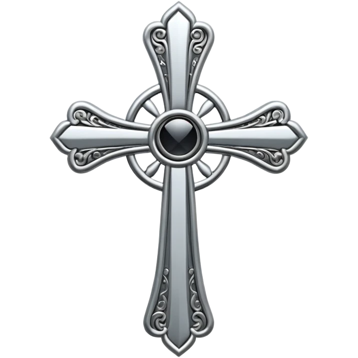 metal elegant cross emoji