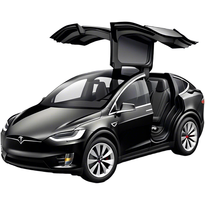 Tesla Model X - Tesla (Model Year: 2022) (Iconic colour: Black) emoji