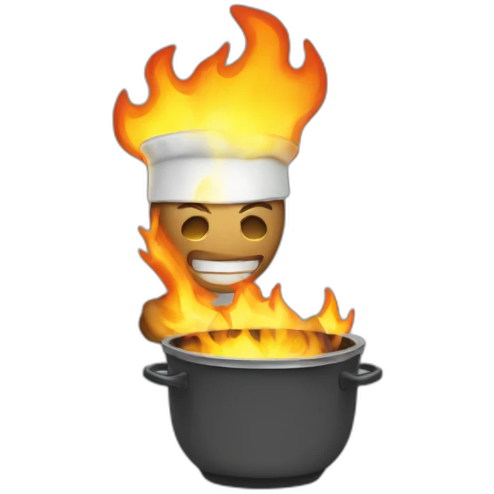 Server burning emoji