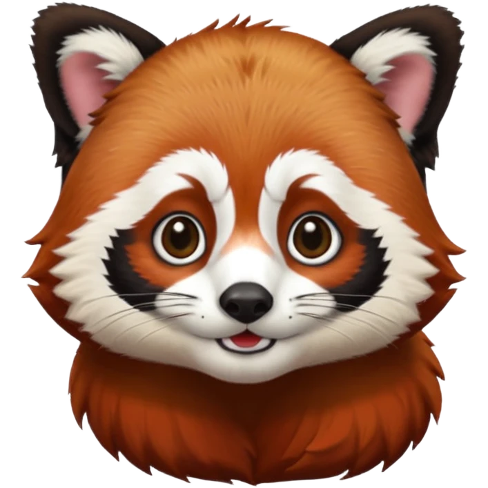 red panda with judge hair emoji