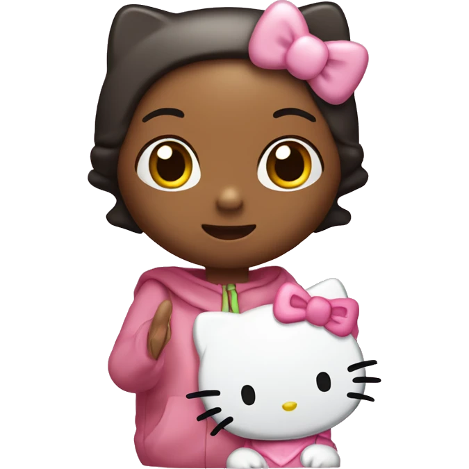 hello kitty avec des cœurs  emoji